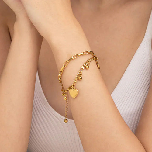 Bracciale romantico con cuori