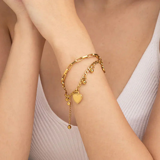 Bracciale romantico con cuori