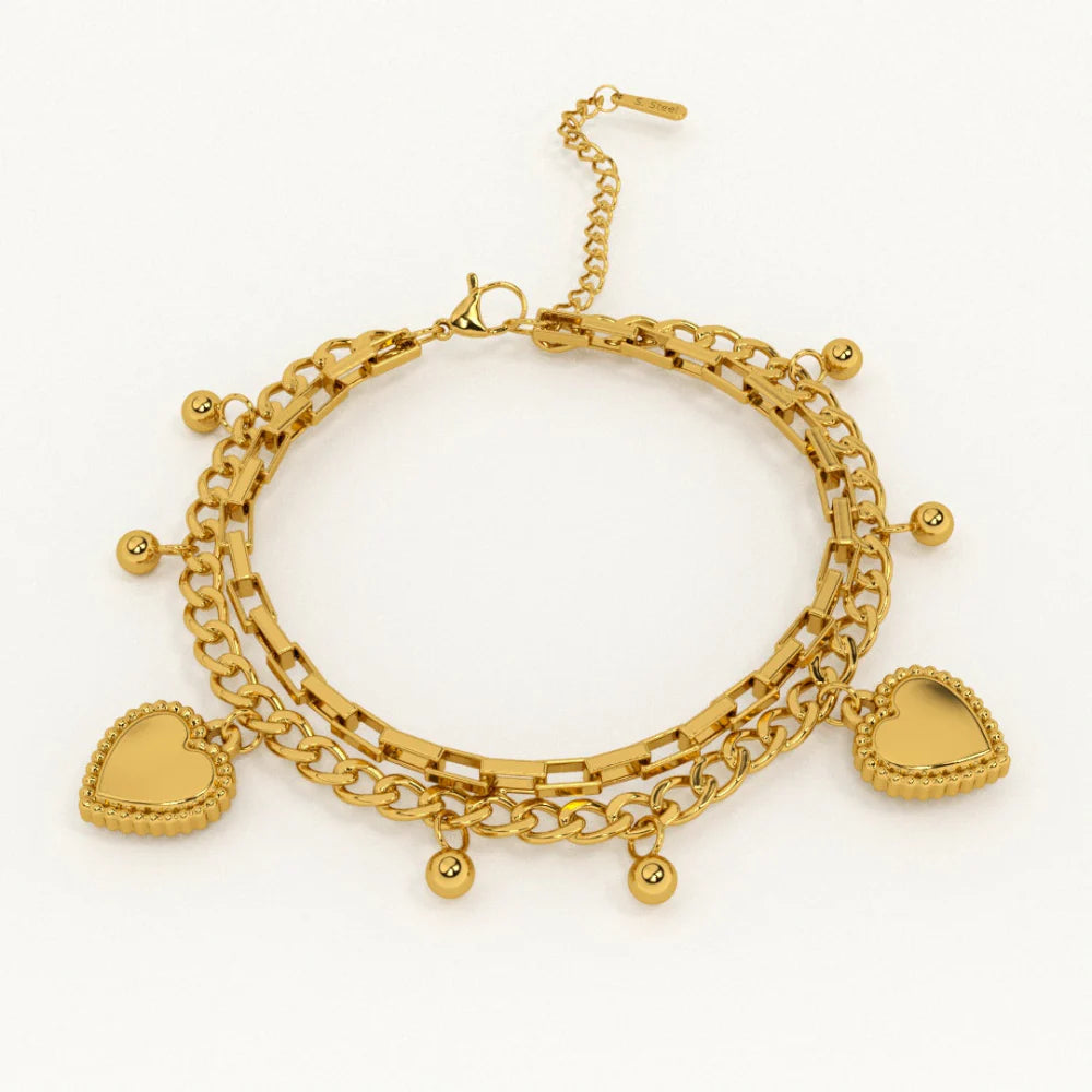 Bracciale romantico con cuori