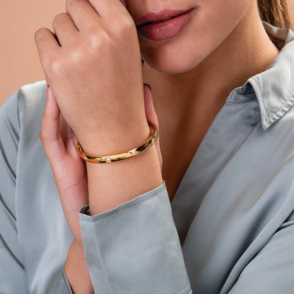 Bracciale Rigido con Pietre Brillanti