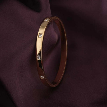 Bracciale Rigido con Pietre Brillanti